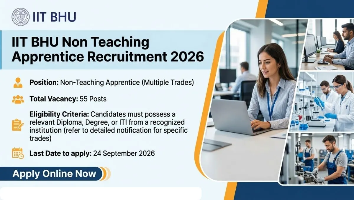 IIT BHU Non Teaching Apprentice Recruitment 2026