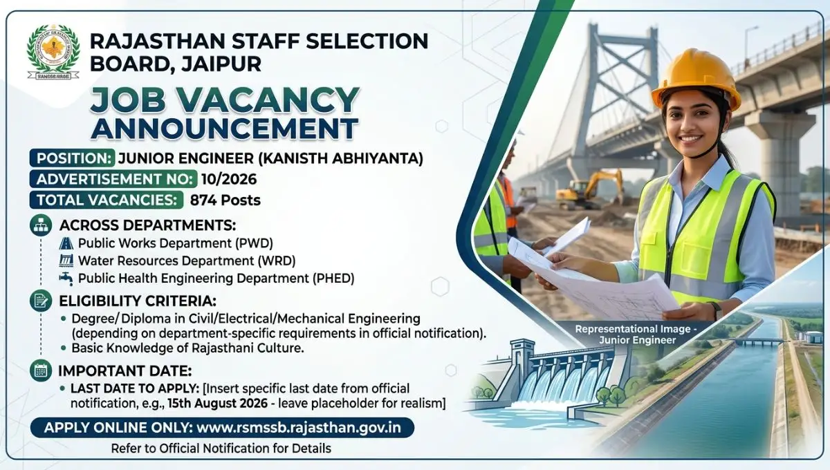 RSSB Junior Engineer Recruitment 2026