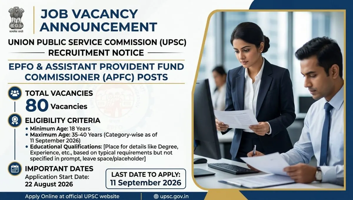 UPSC EPFO APFC Recruitment 2026