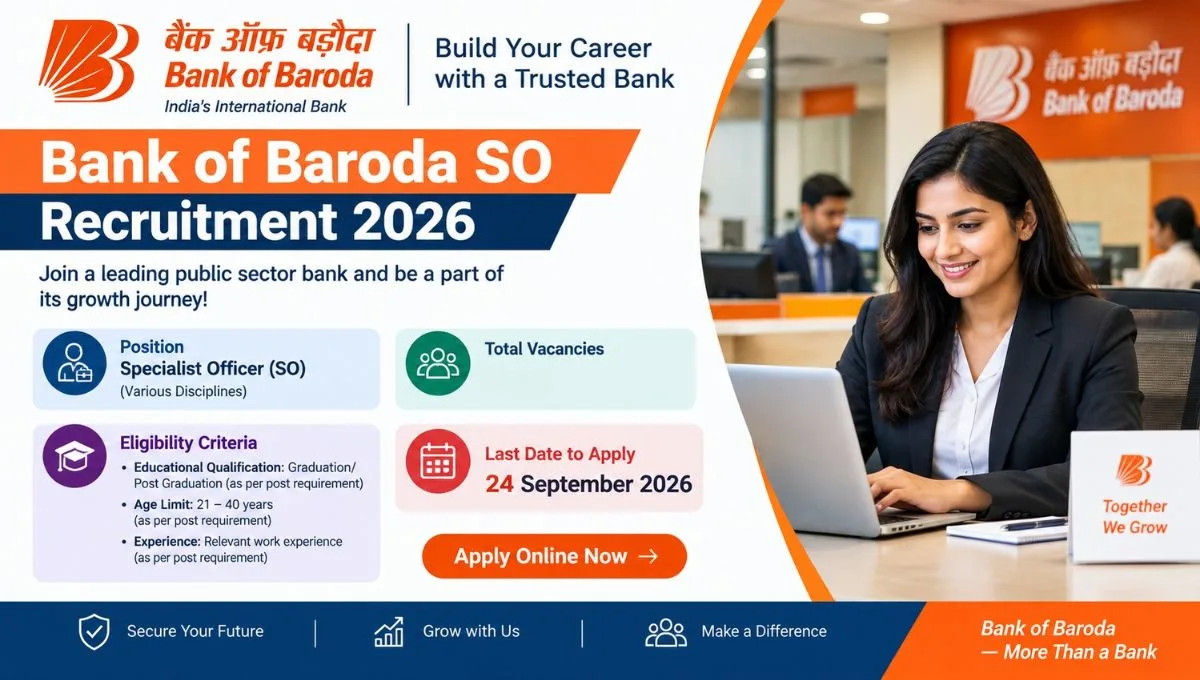 Bank of Baroda SO Recruitment 2026