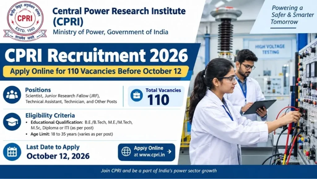 CPRI Recruitment 2026