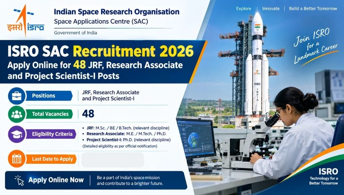 ISRO SAC Recruitment 2026