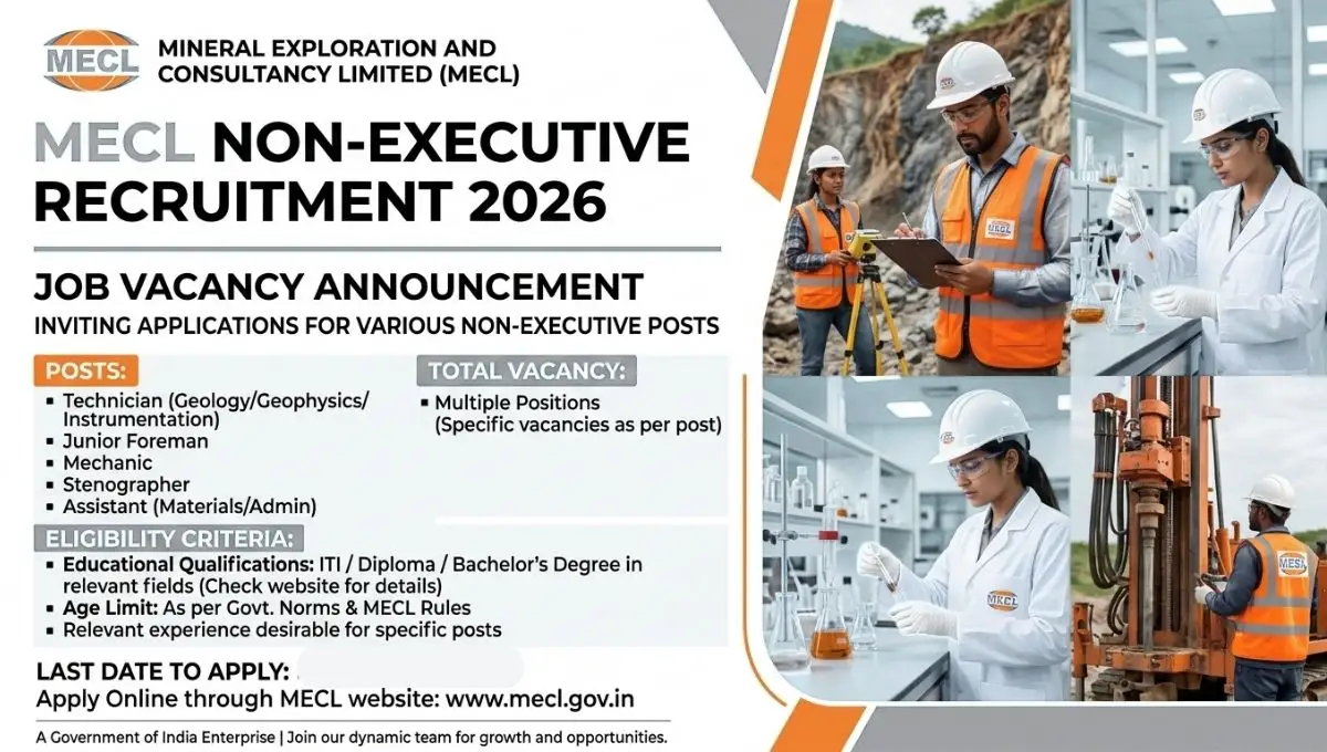 MECL Non Executive Recruitment 2026