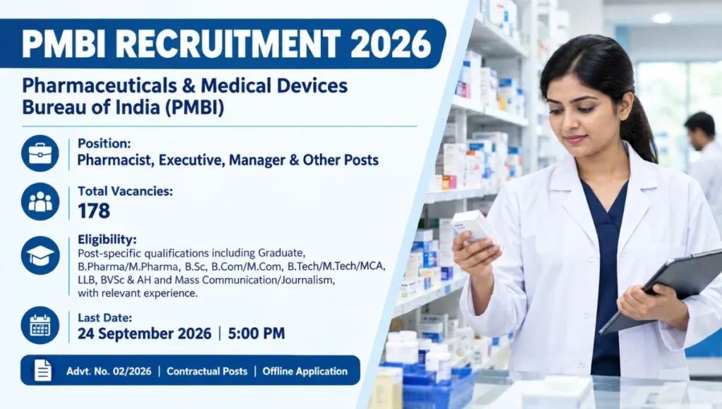 PMBI Recruitment 2026