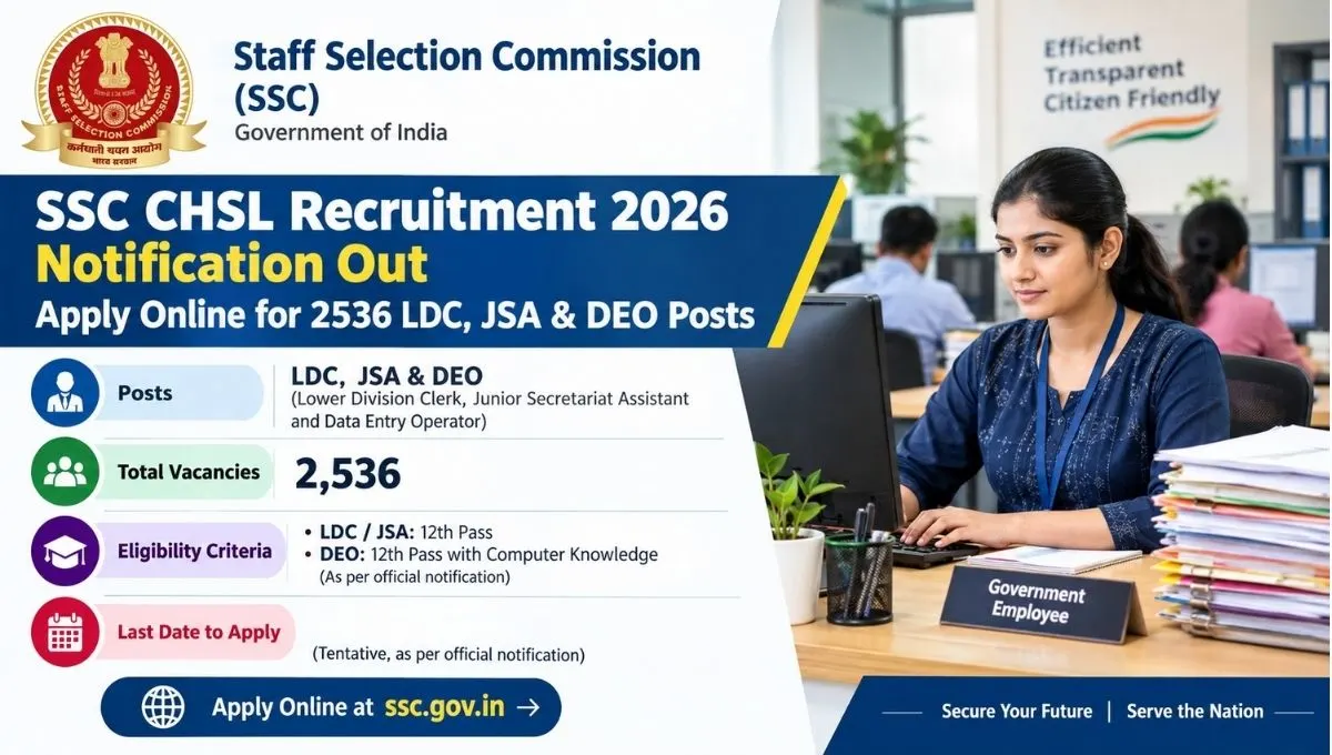 SSC CHSL Recruitment 2026